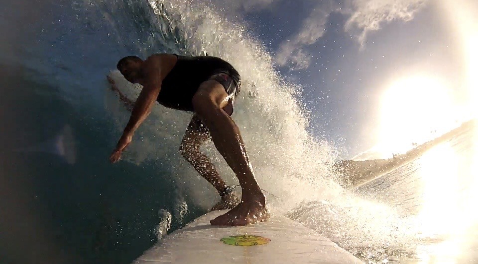 Surfing inside a wave